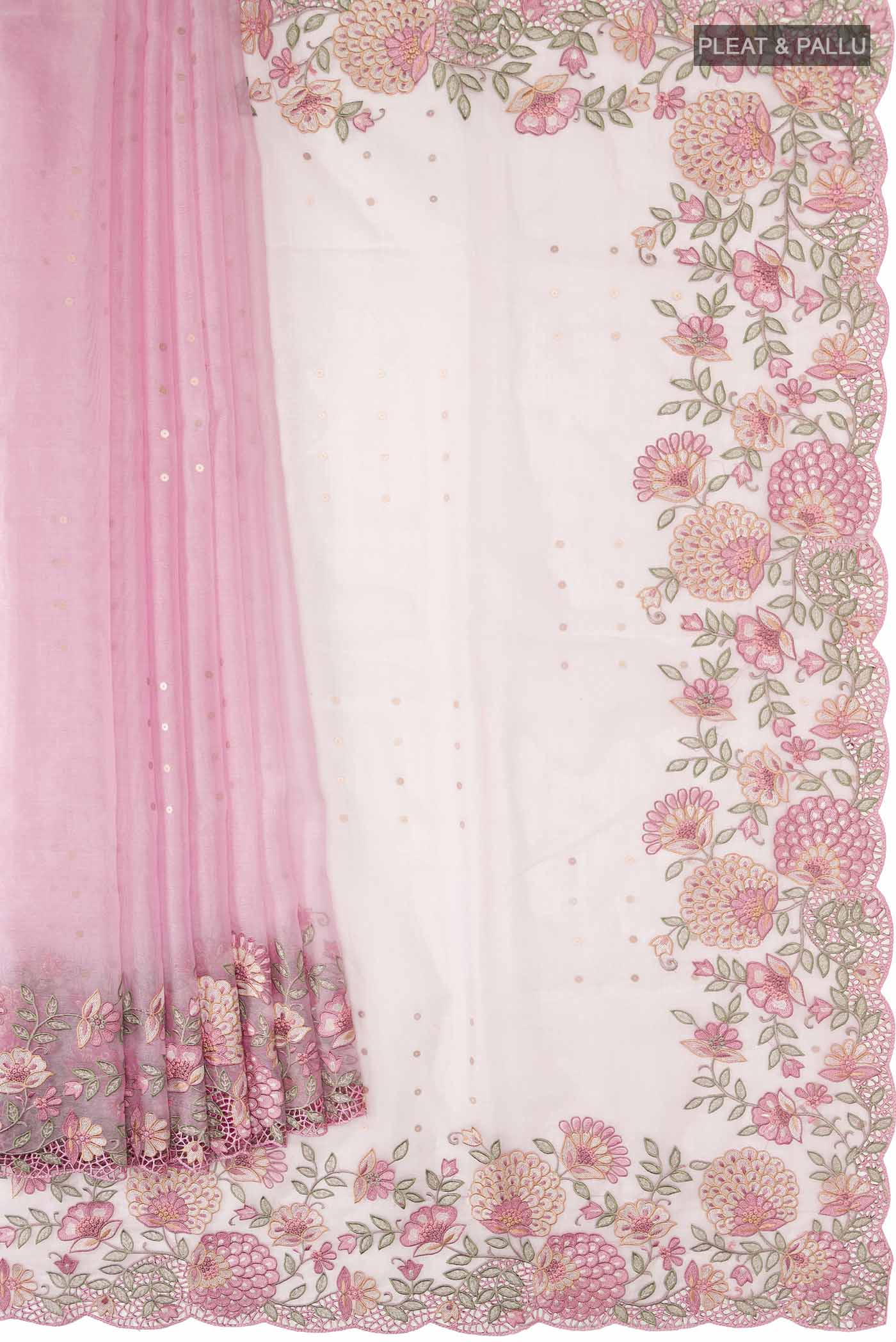 pleats pallu