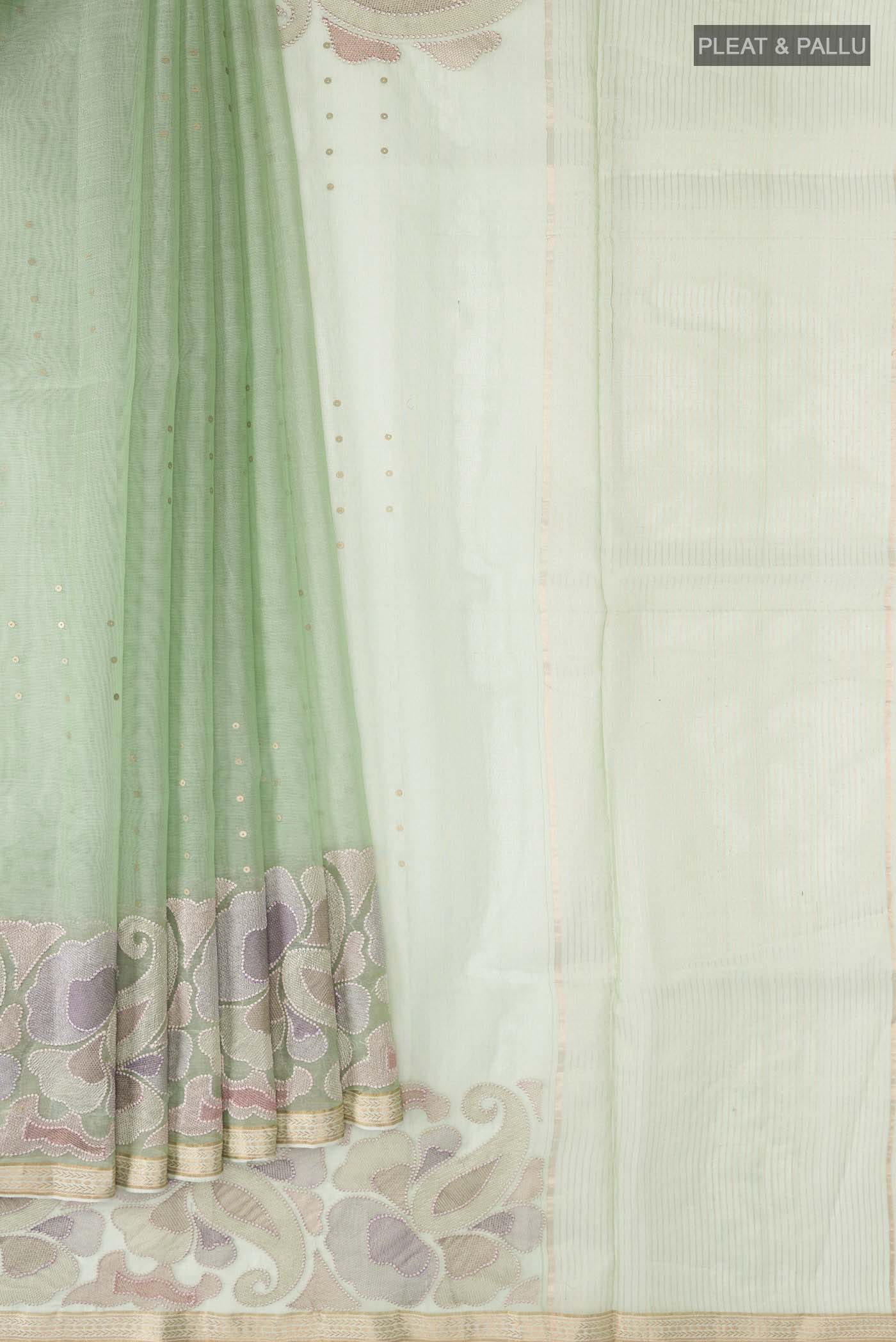 pleats pallu