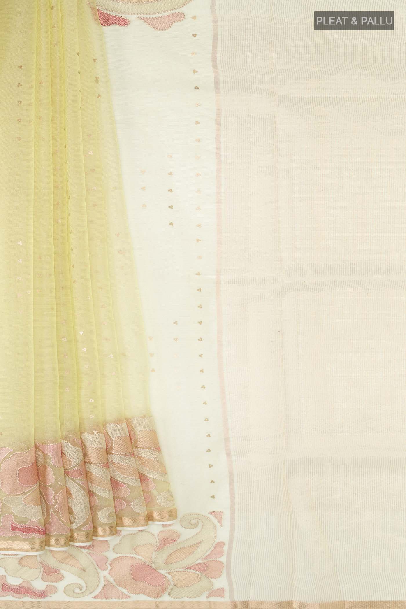 pleats pallu