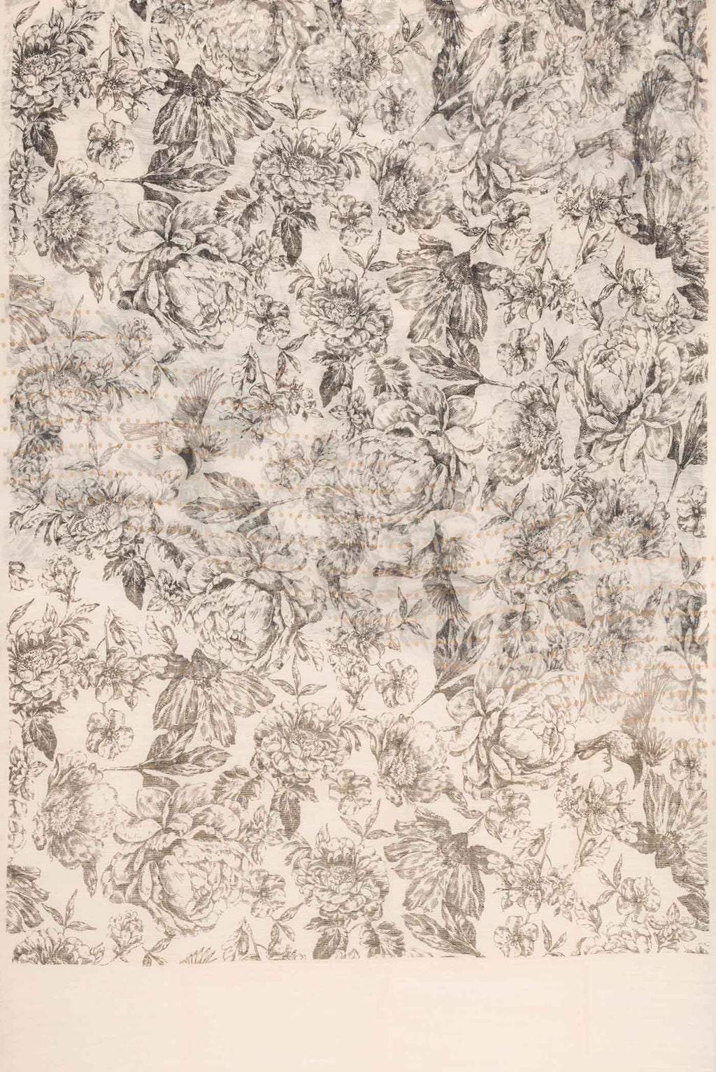 Flat view of Sandal Dual Tone Tussar Silk Saree with Embroidery on the body and Without Border