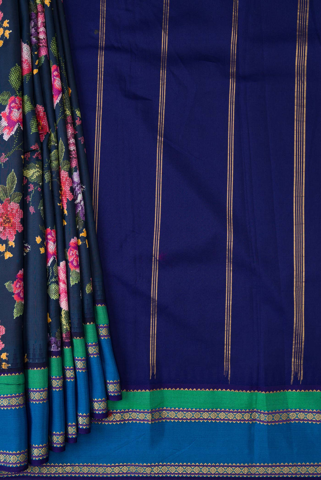 pleats pallu