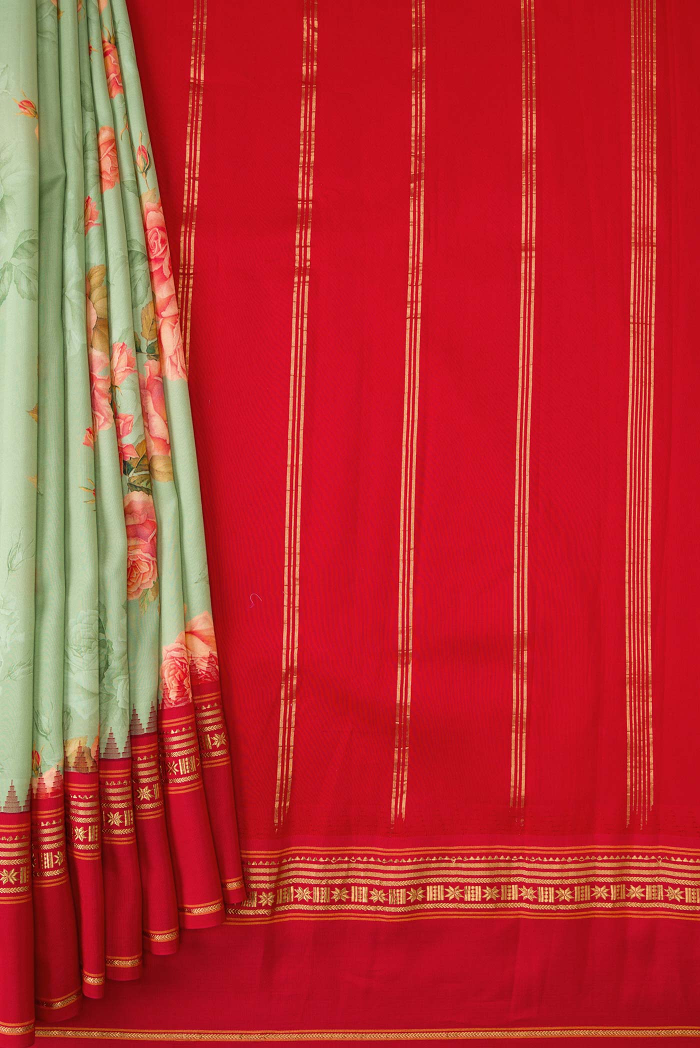pleats pallu
