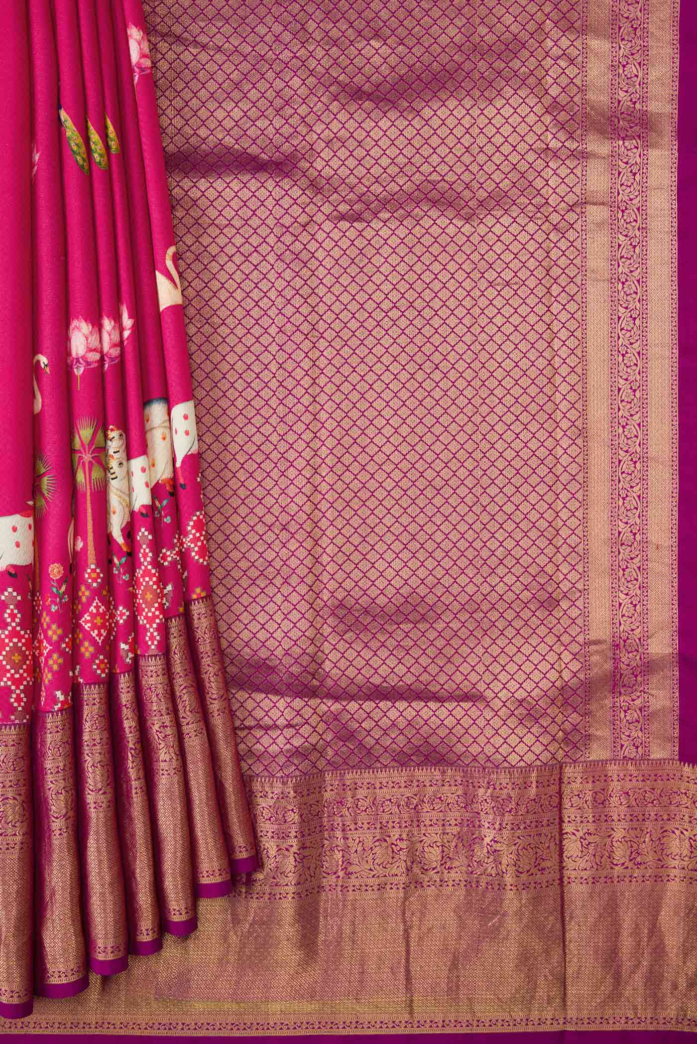 pleats pallu