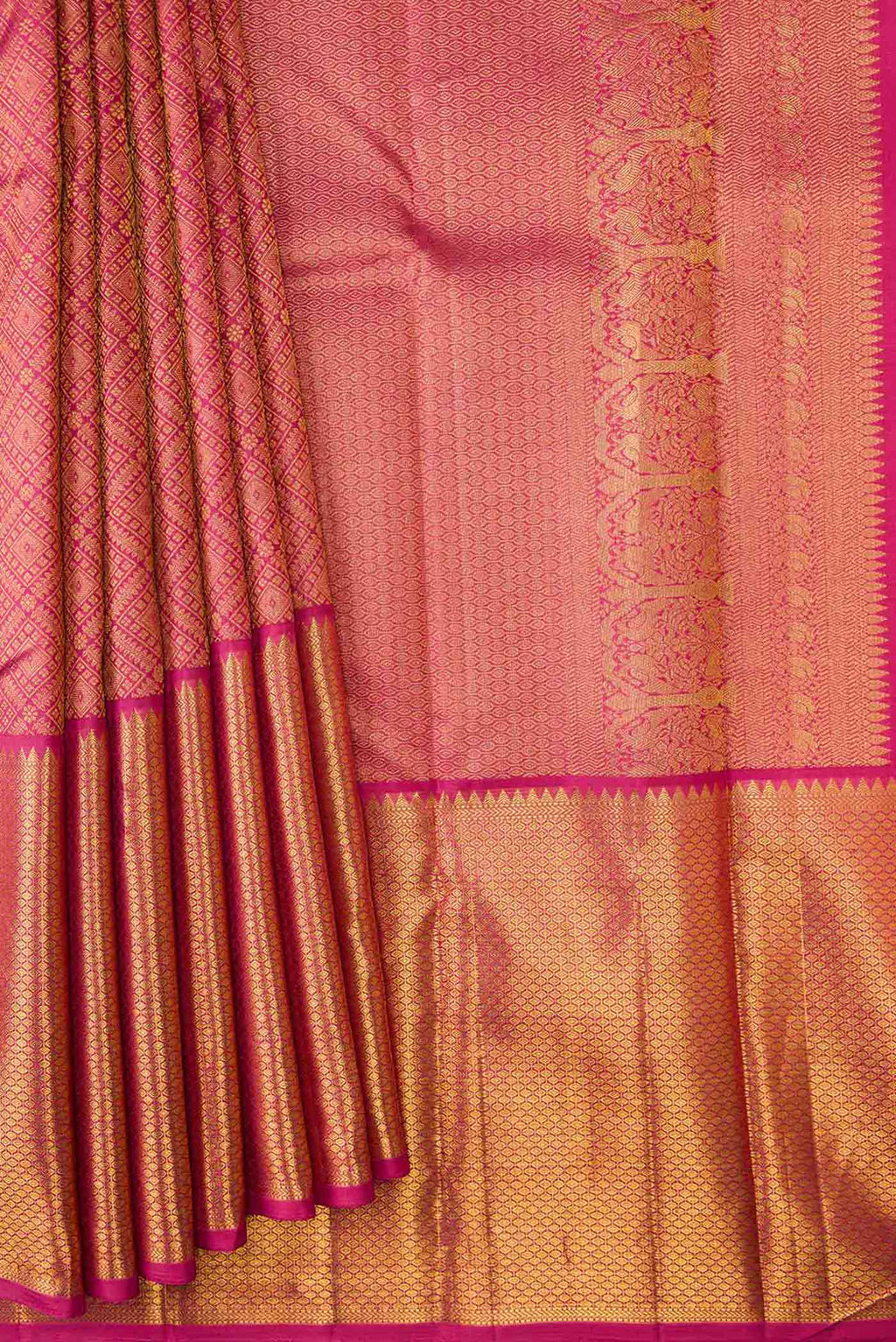 pleats pallu