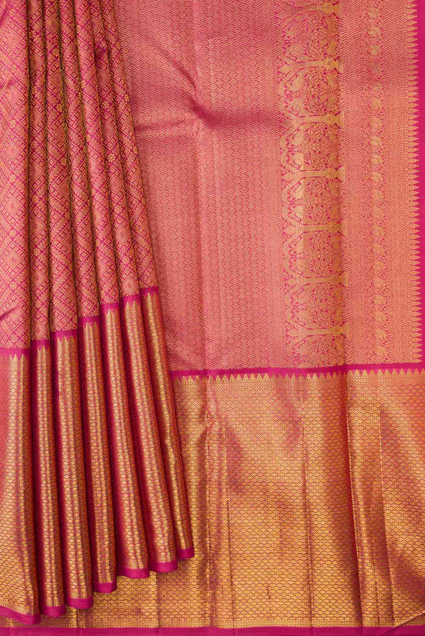 pleats pallu