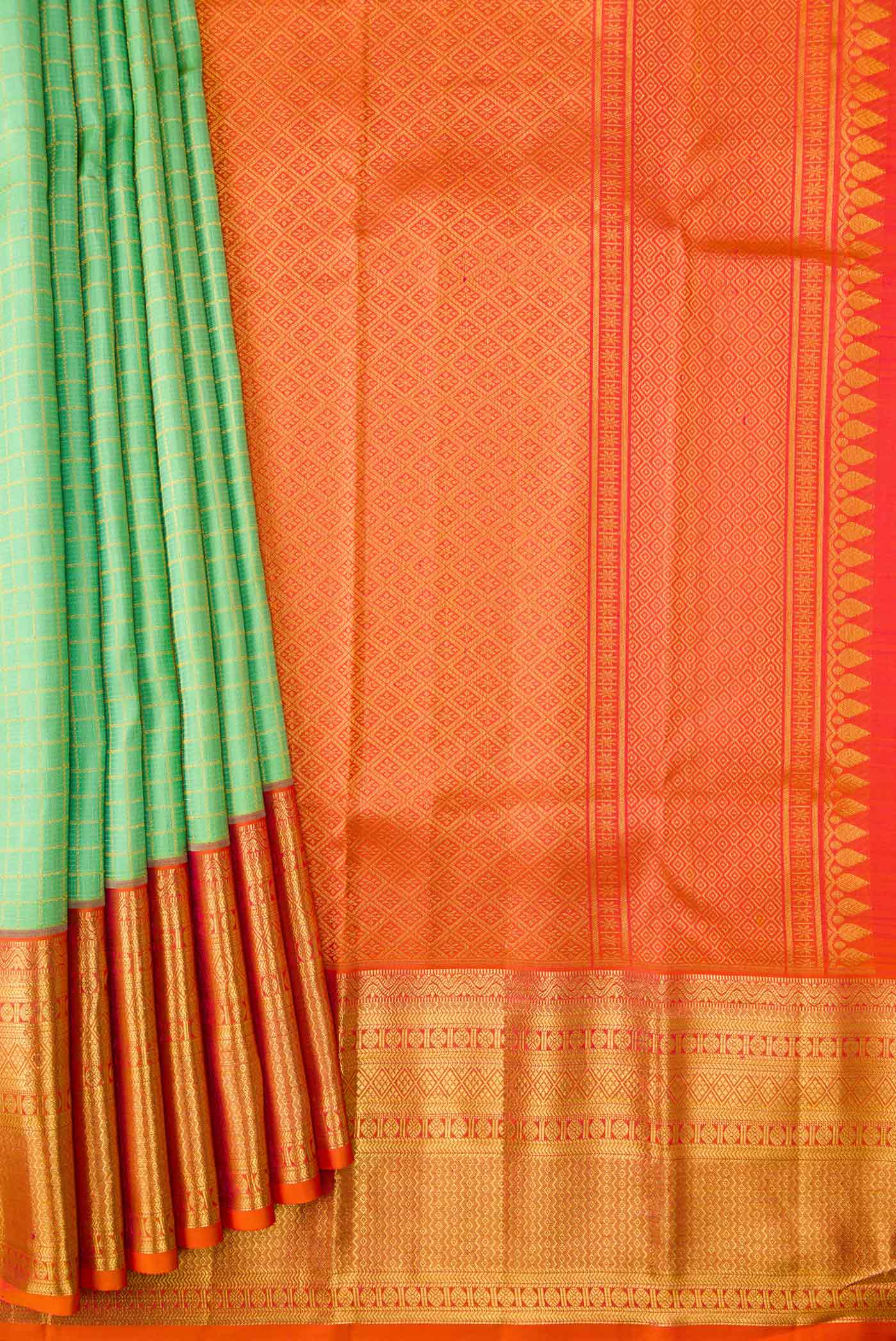 pleats pallu