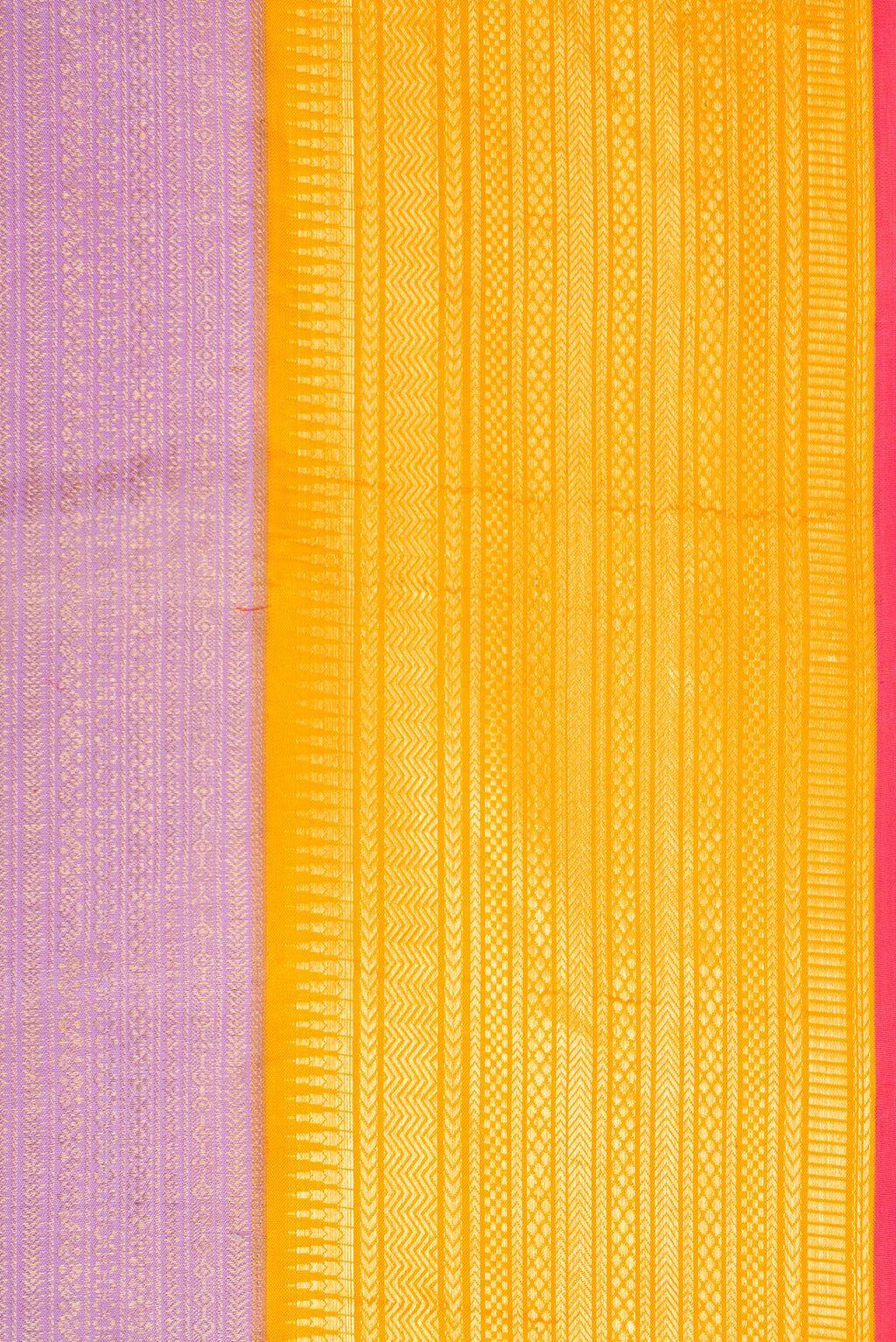 Border image of Lavender Dual Tone Kanchipuram Silk Saree with Zari Brocade on the body and Zari Border. 