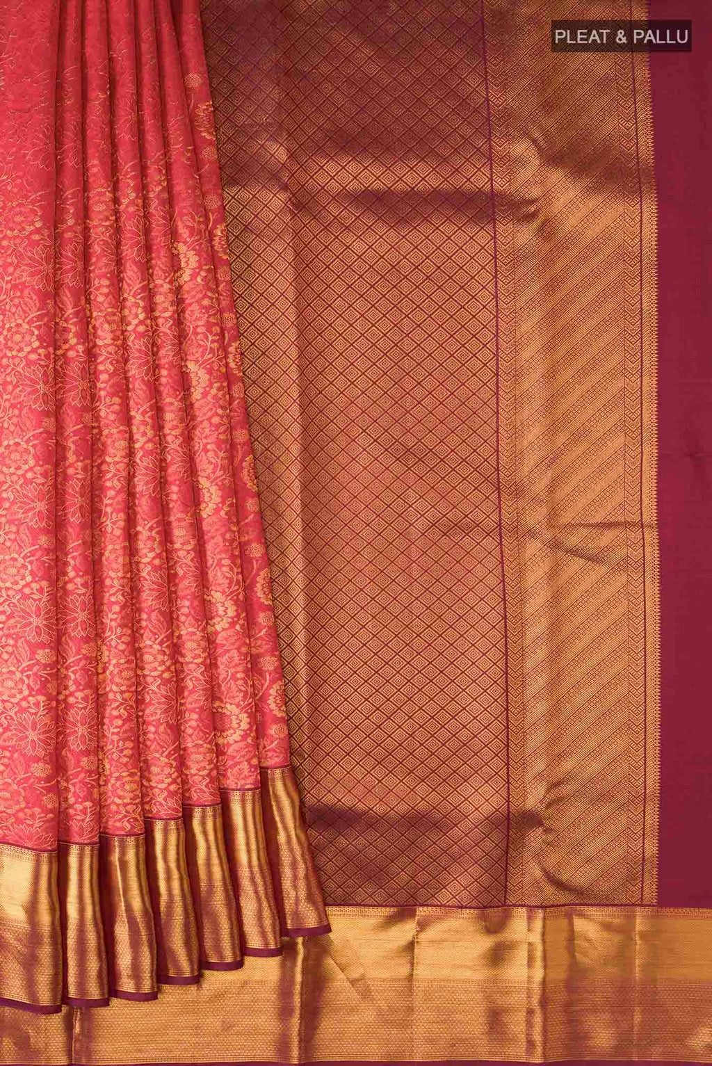 pleats pallu