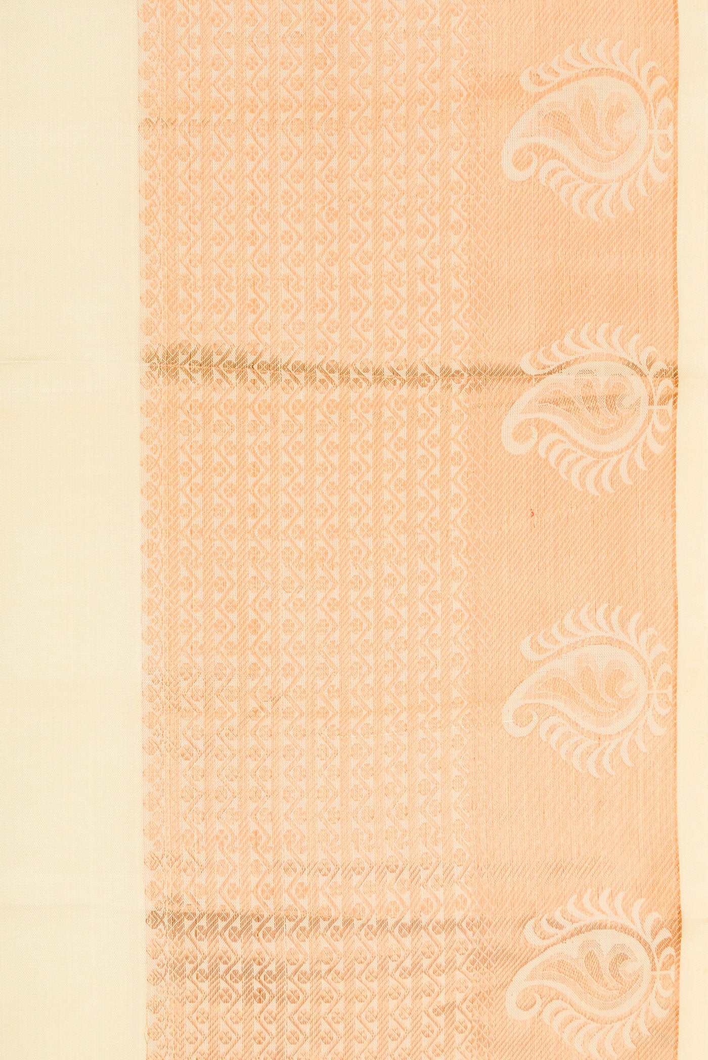 Border image of Sandal Dual Tone Kanjivaram Silk Saree with Zari Butta on the body and Zari Border. 