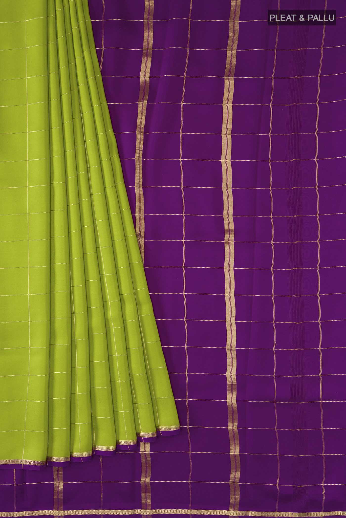 pleats pallu