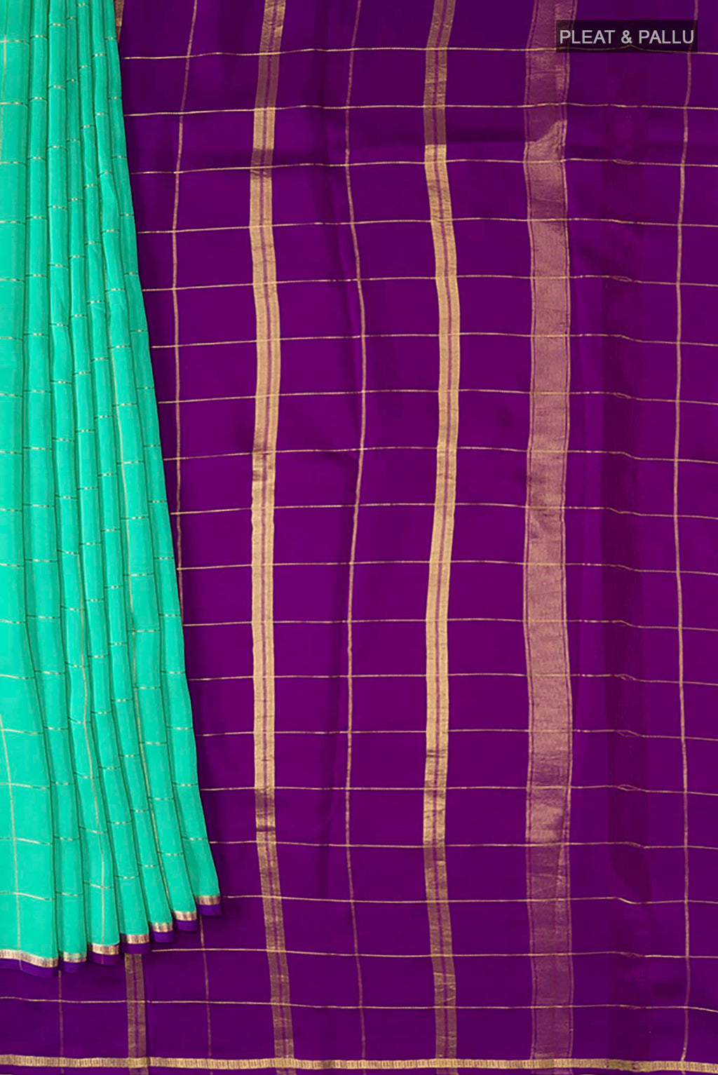 pleats pallu