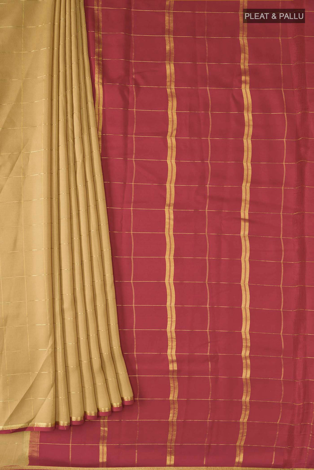 pleats pallu