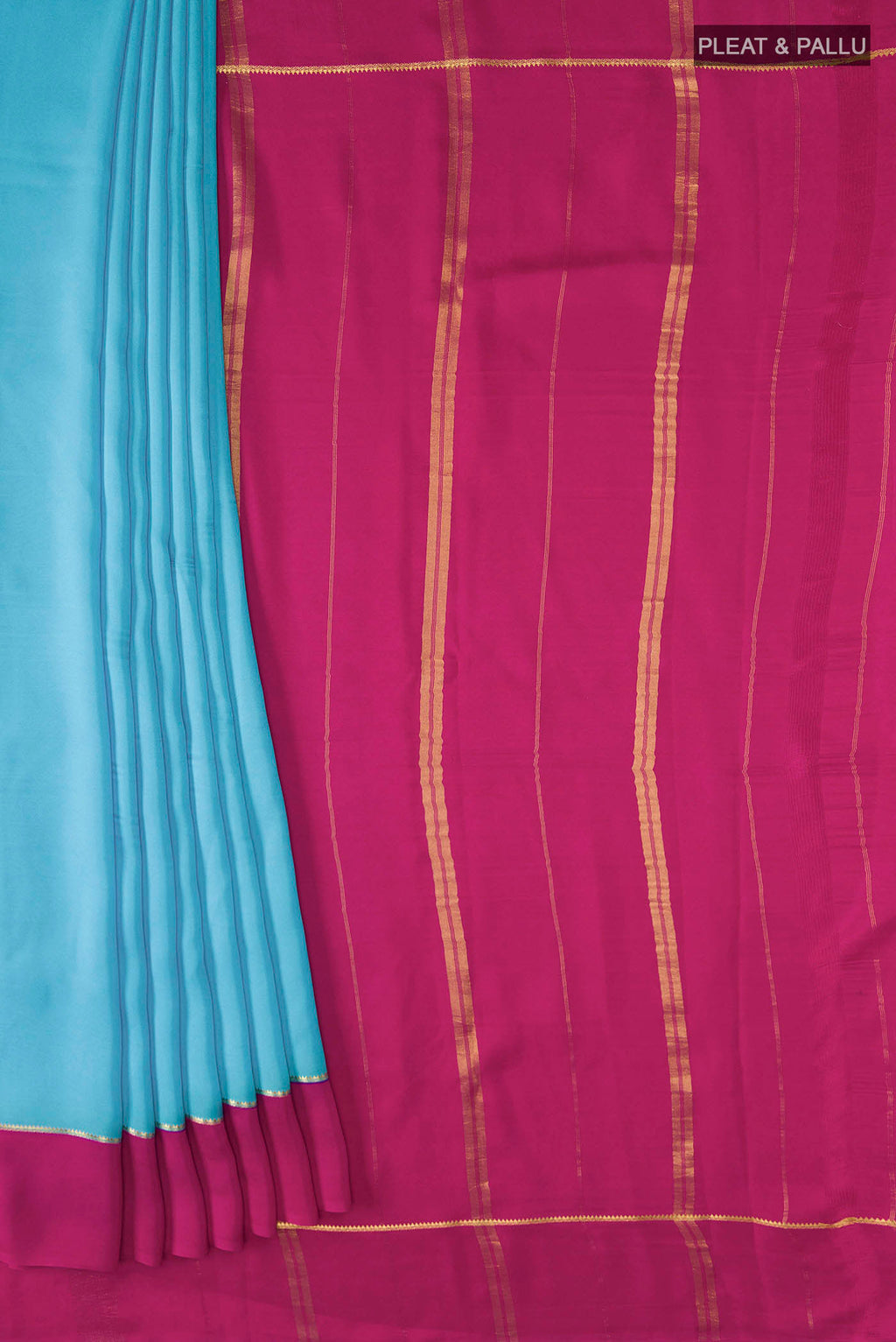 pleats pallu