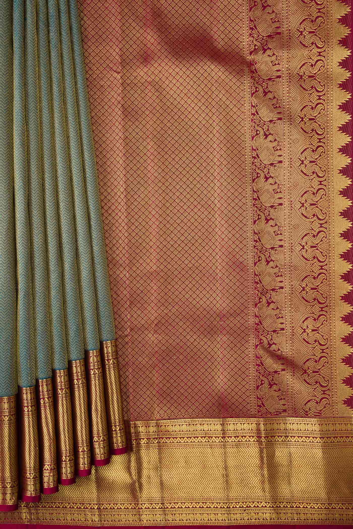 pleats pallu