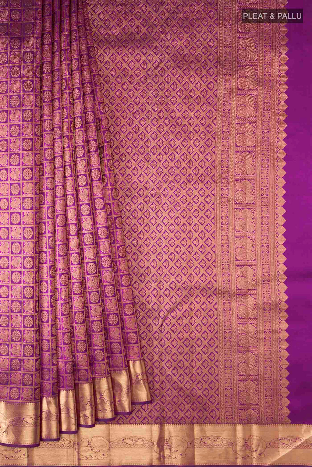 pleats pallu