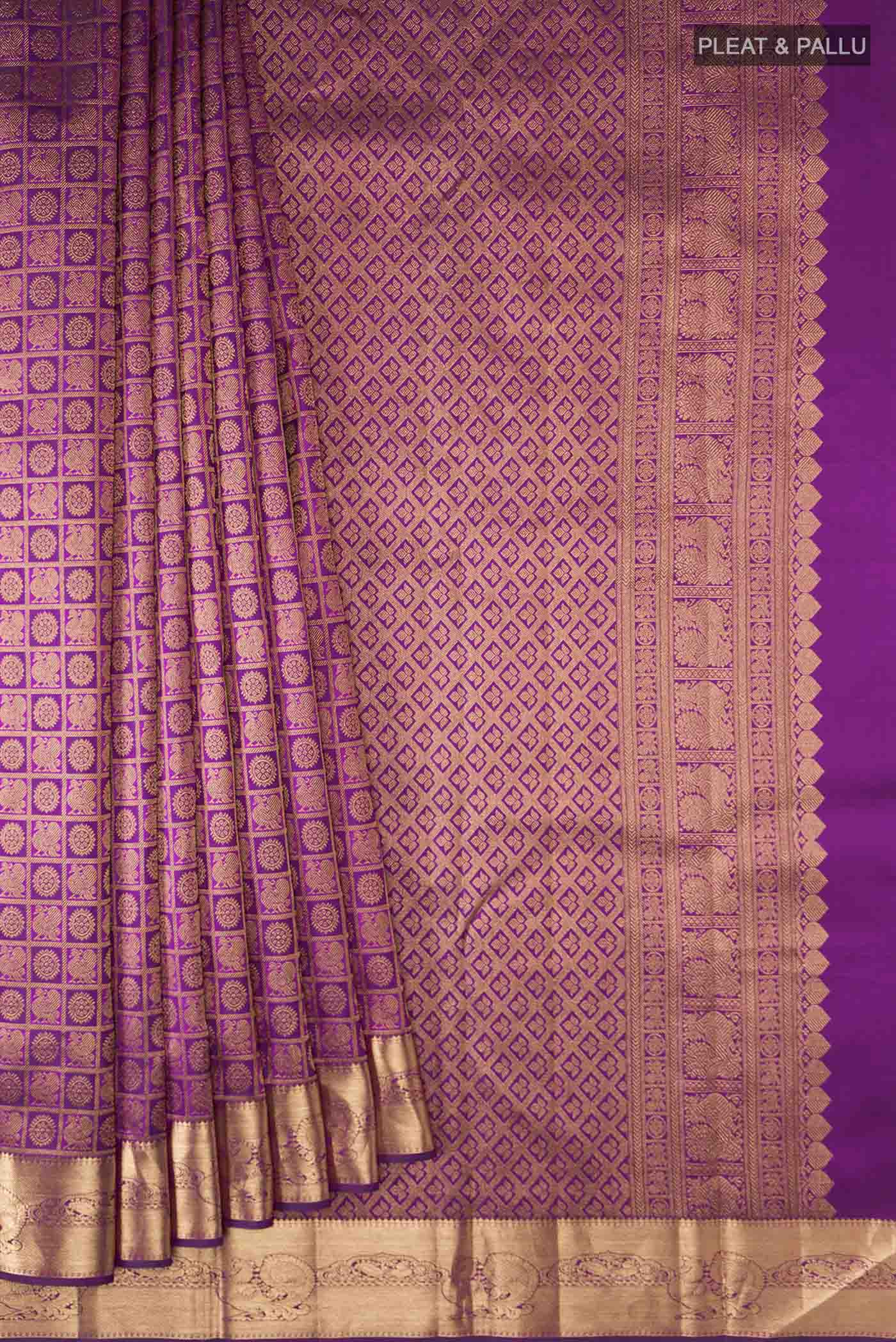 pleats pallu
