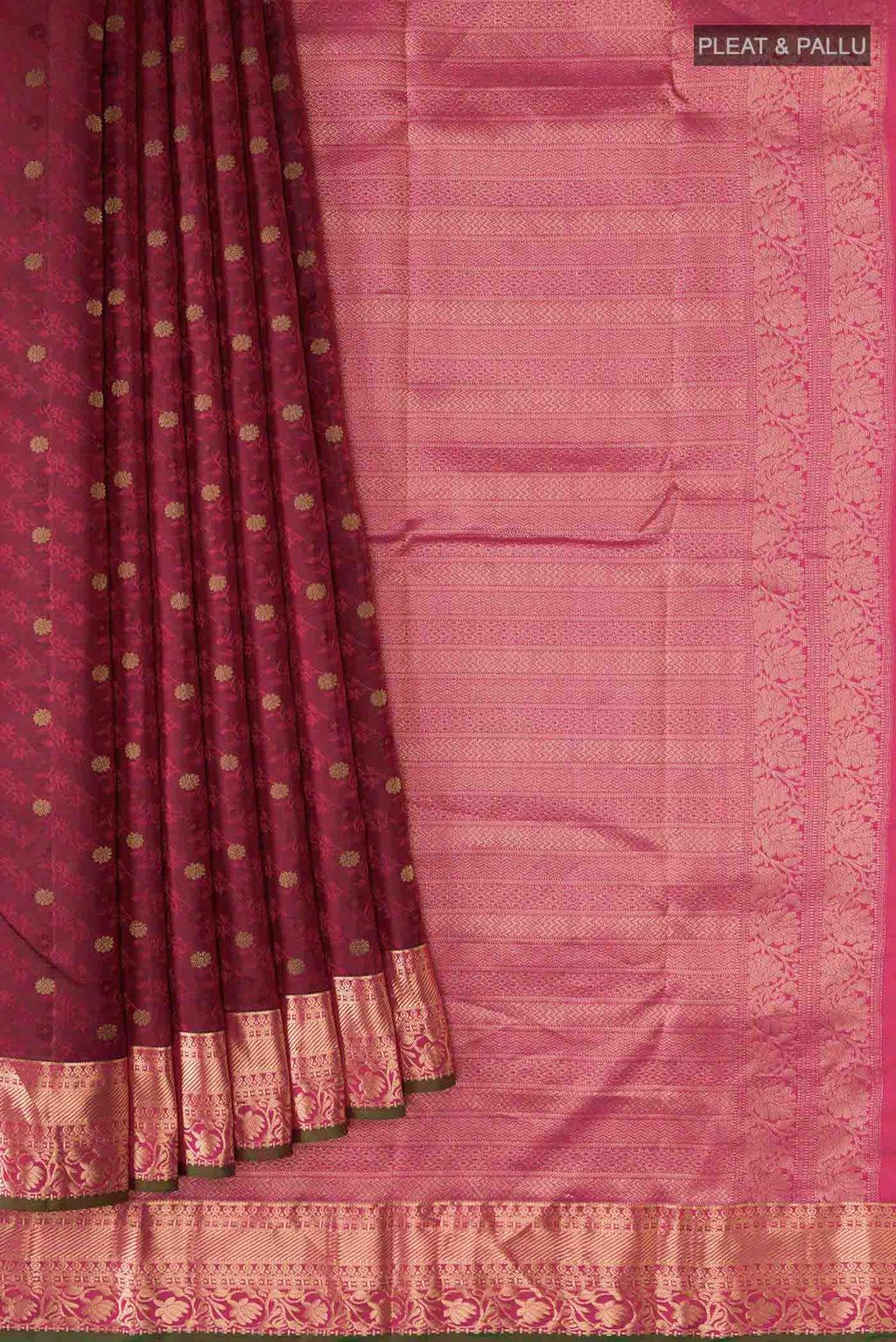 pleats pallu