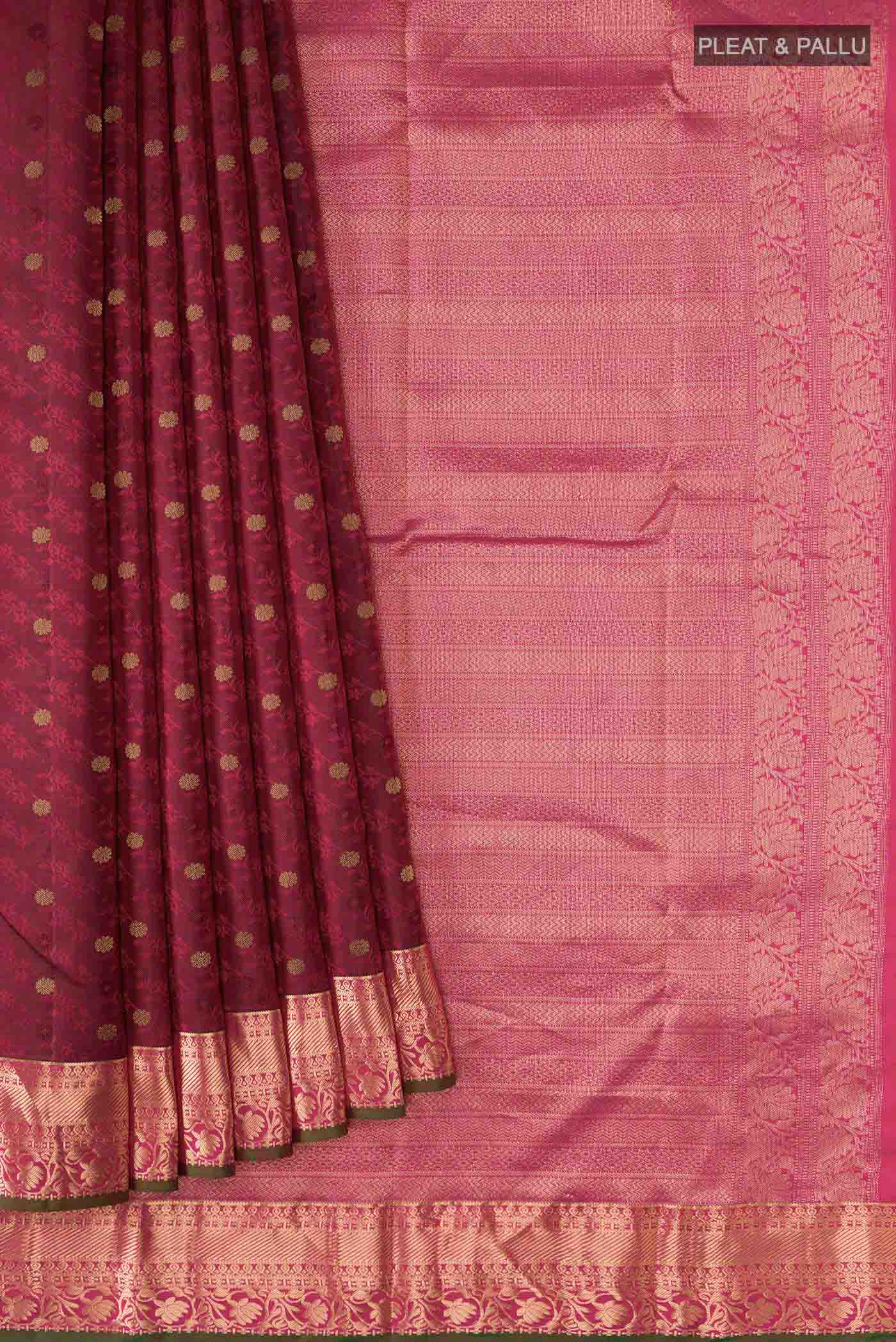 pleats pallu