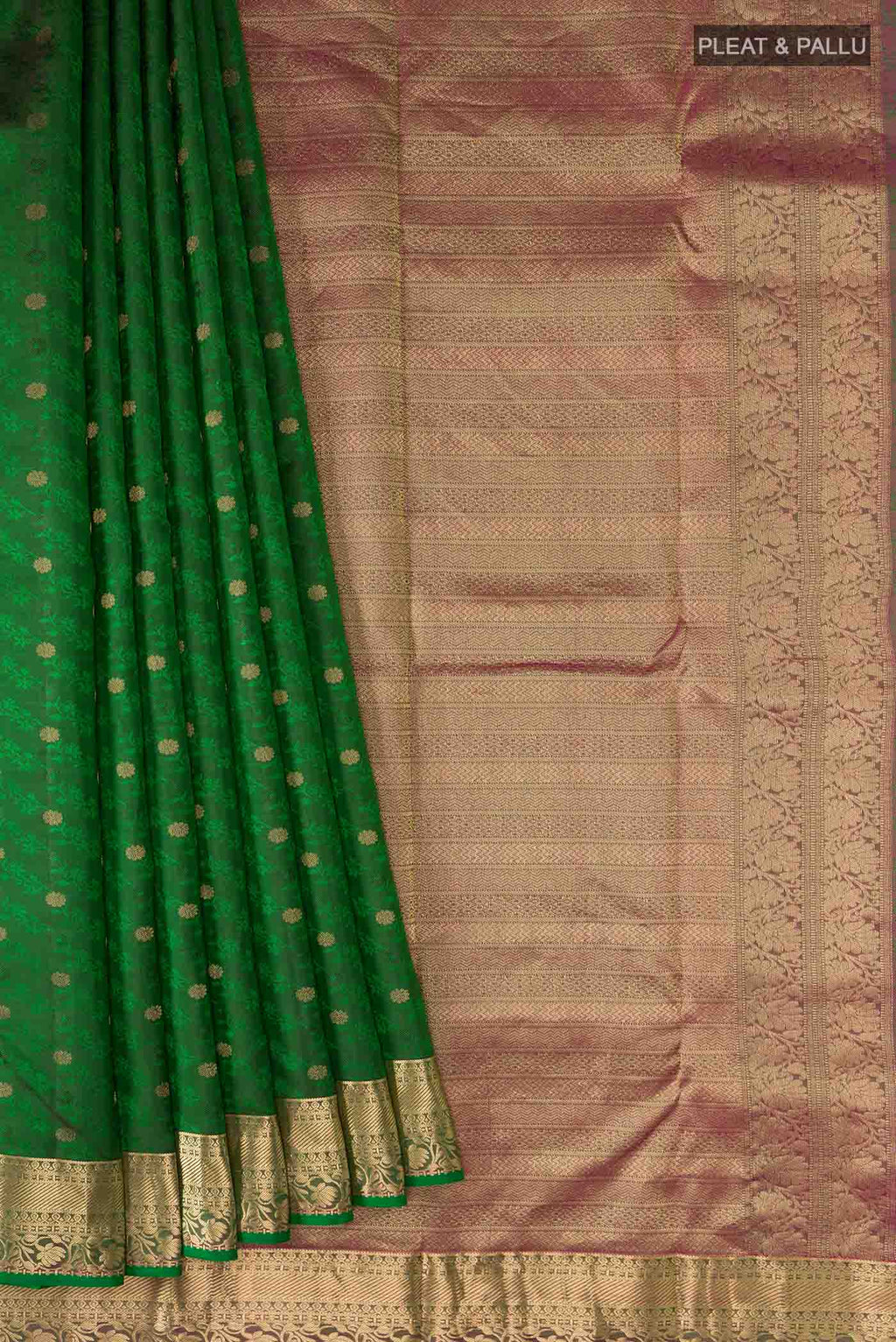 pleats pallu