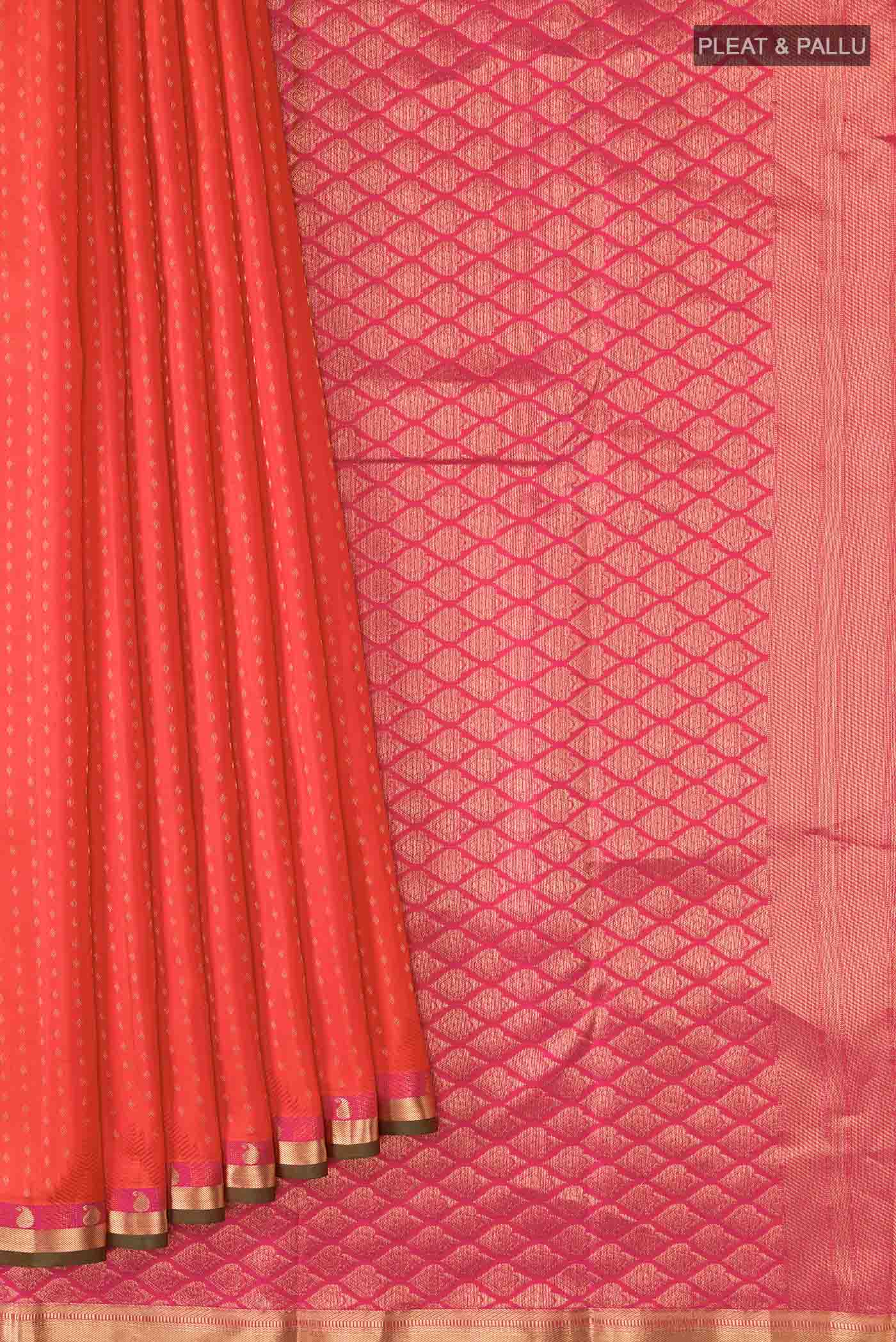 pleats pallu