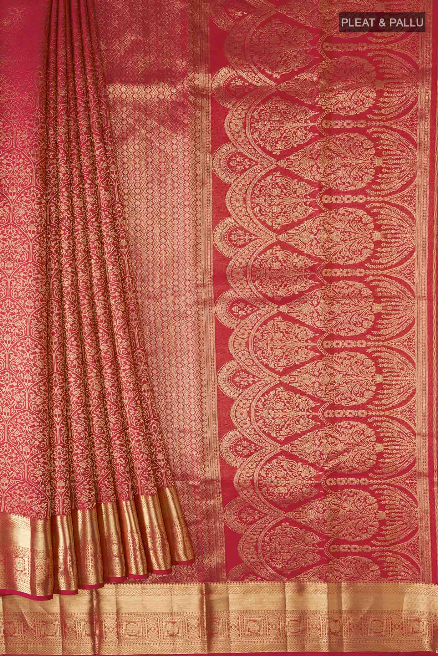 pleats pallu