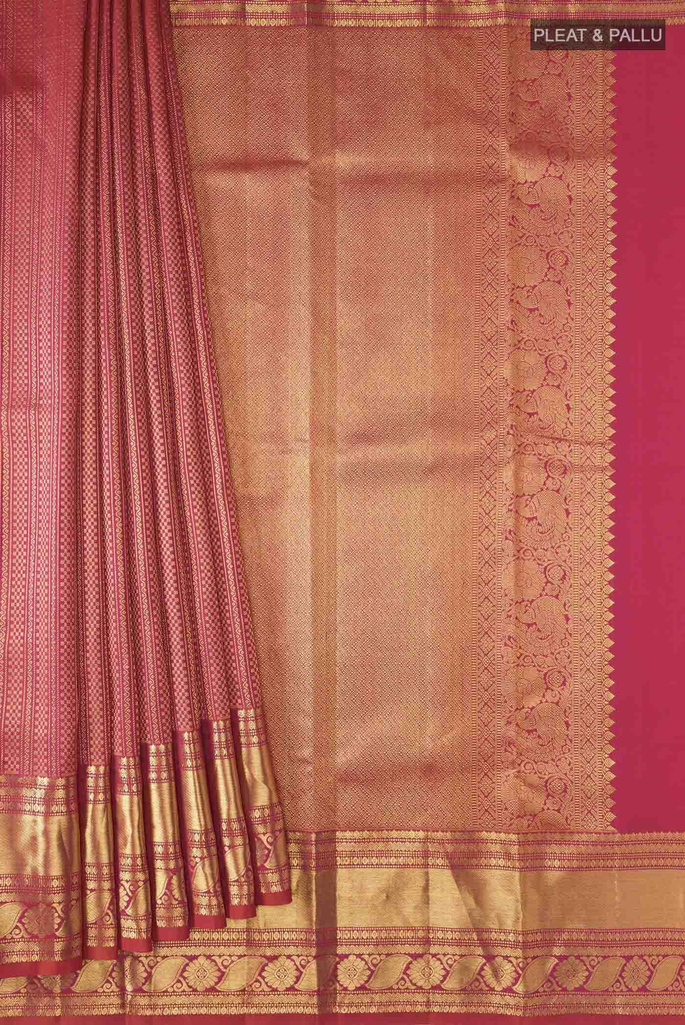 pleats pallu