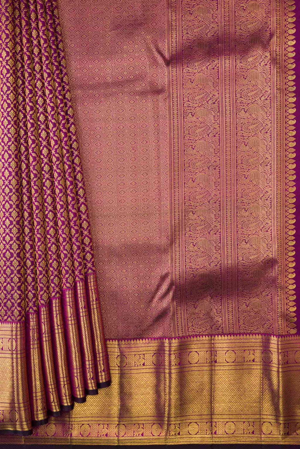 pleats pallu