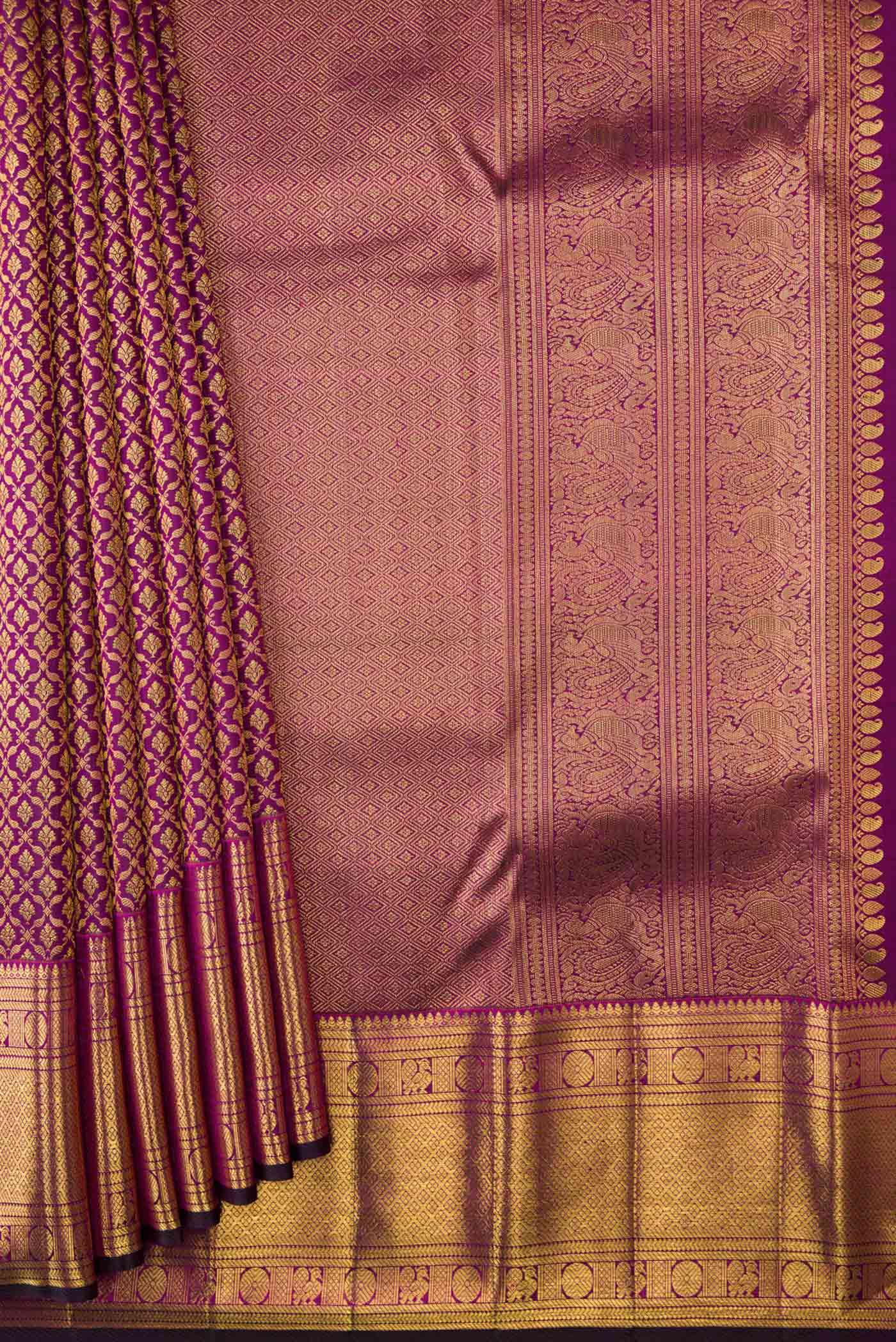 pleats pallu