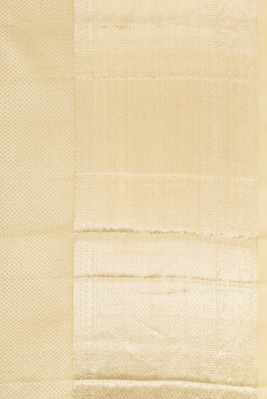 Border image of Sandal Dual Tone Kanchipuram Silk Saree with Zari Brocade on the body and Zari Border. 
