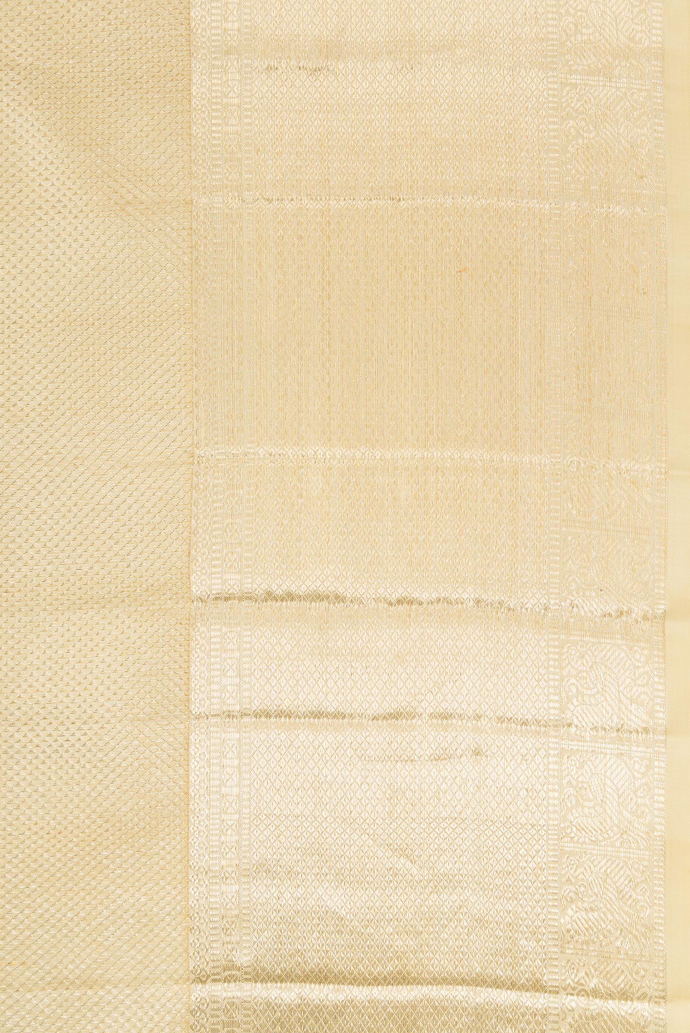 Border image of Sandal Dual Tone Kanchipuram Silk Saree with Zari Brocade on the body and Zari Border. 