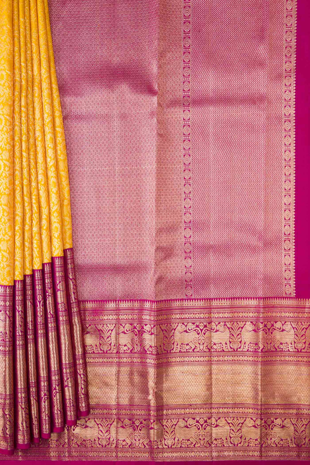 pleats pallu