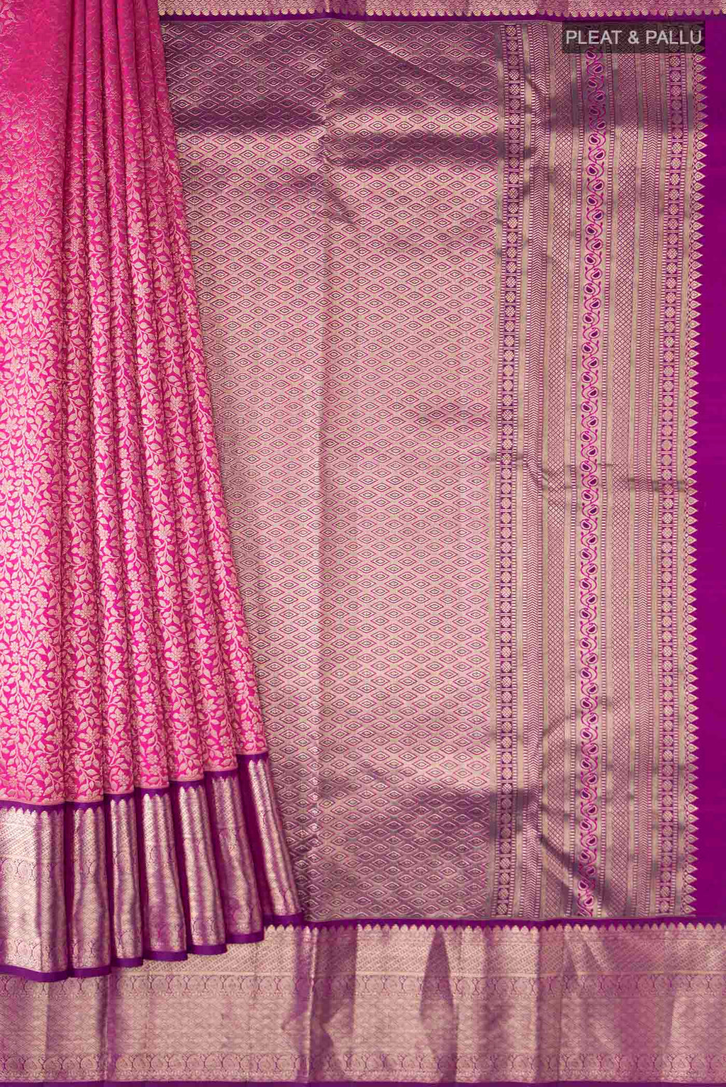 pleats pallu