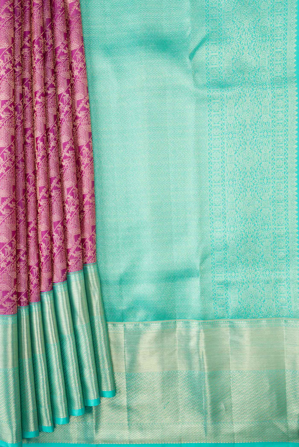 pleats pallu