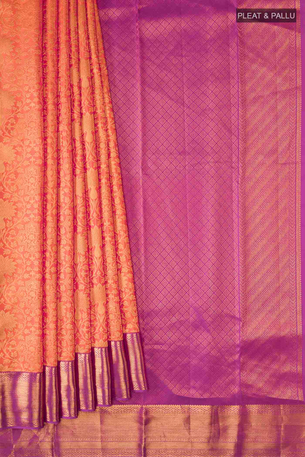 pleats pallu