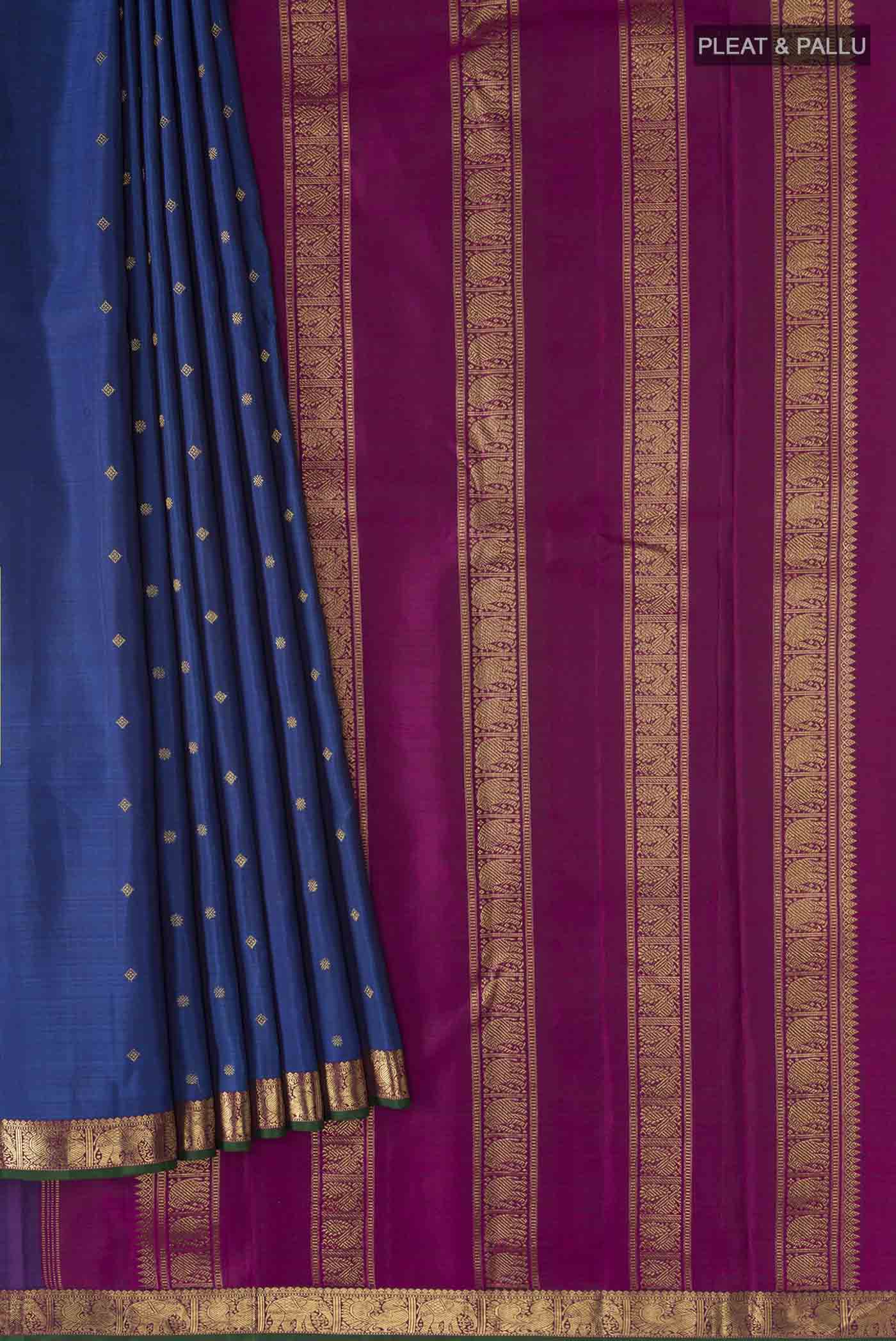 pleats pallu