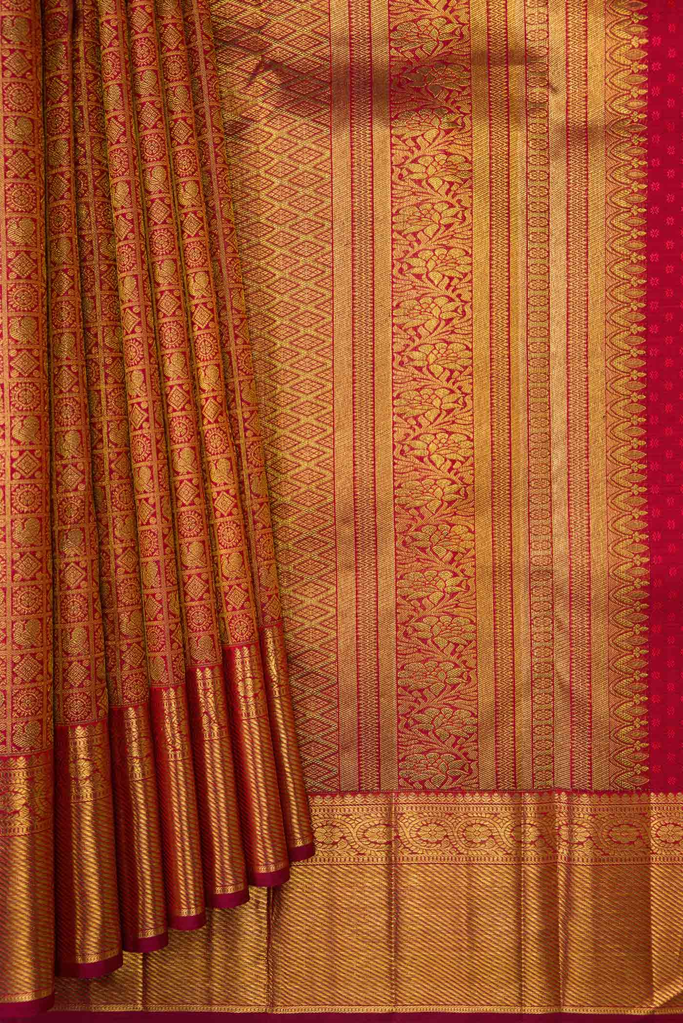 pleats pallu