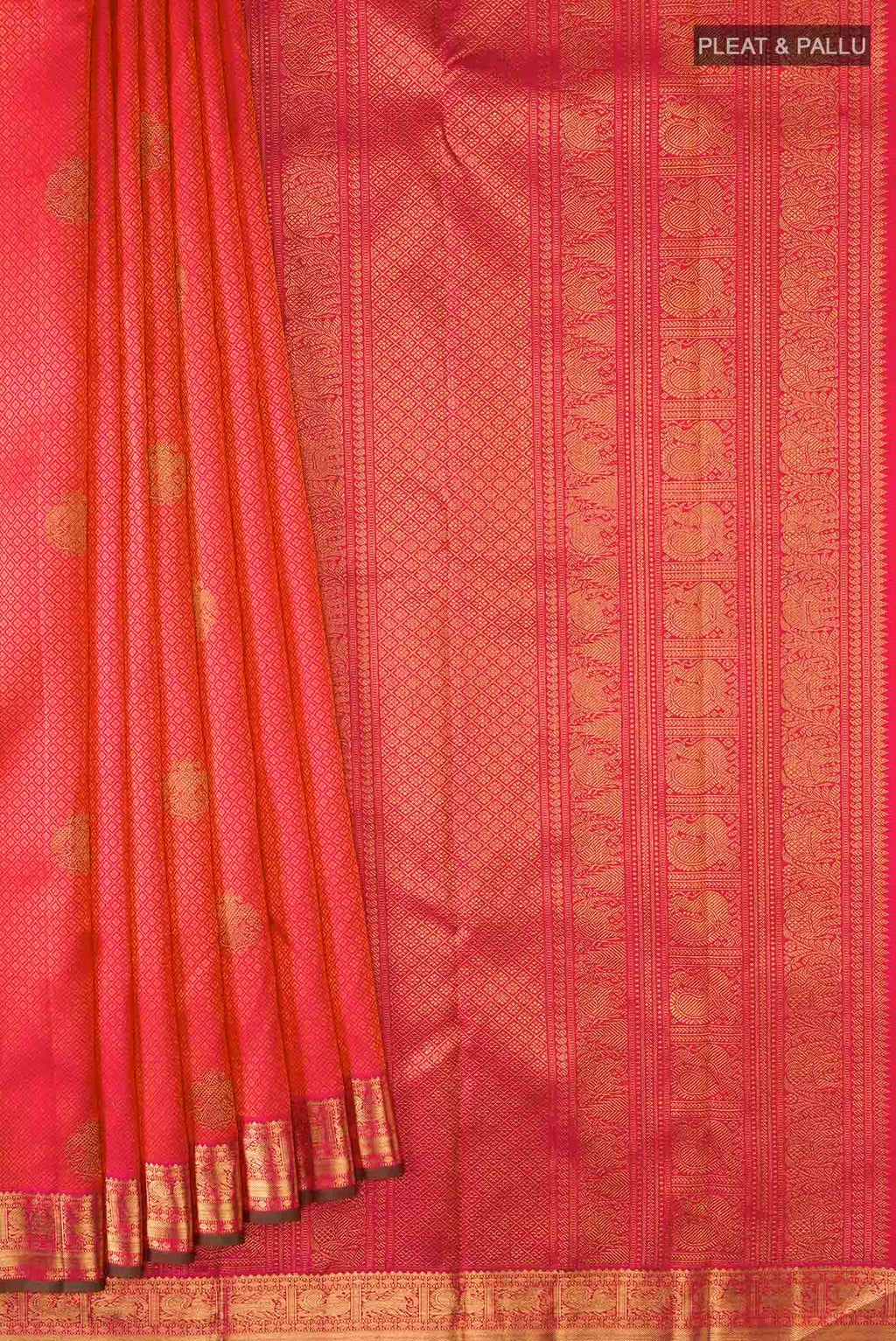pleats pallu