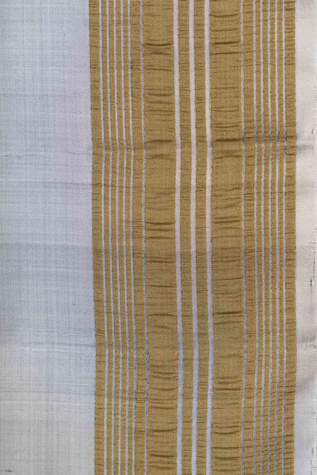 Border image of Grey Dual Tone Soft Silk Saree with Zari Butta on the body and Zari Border