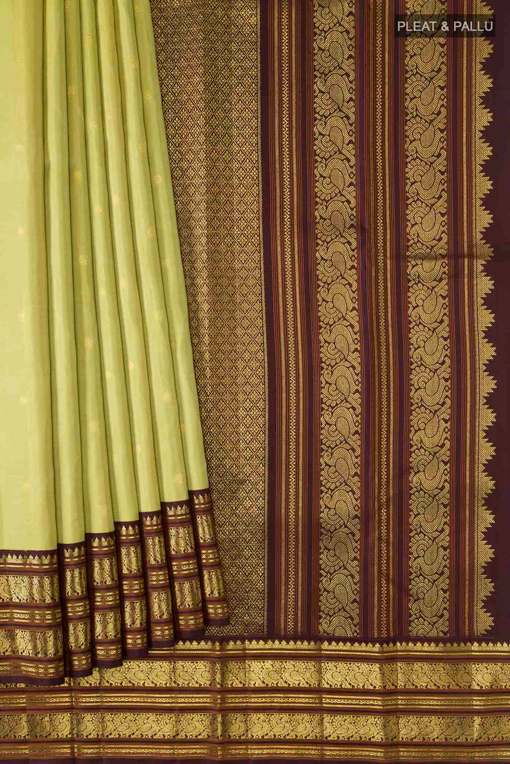 pleats pallu