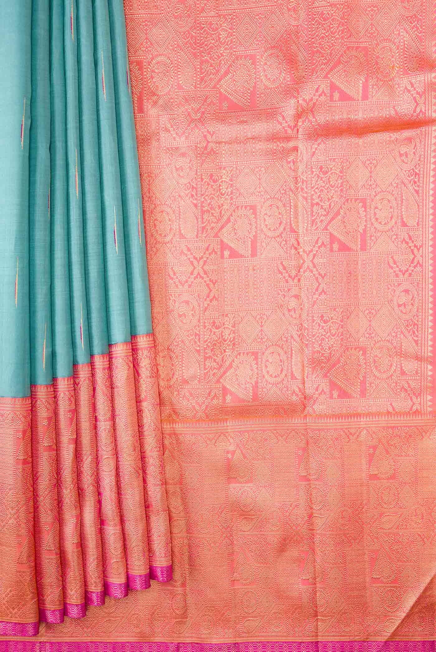 pleats pallu