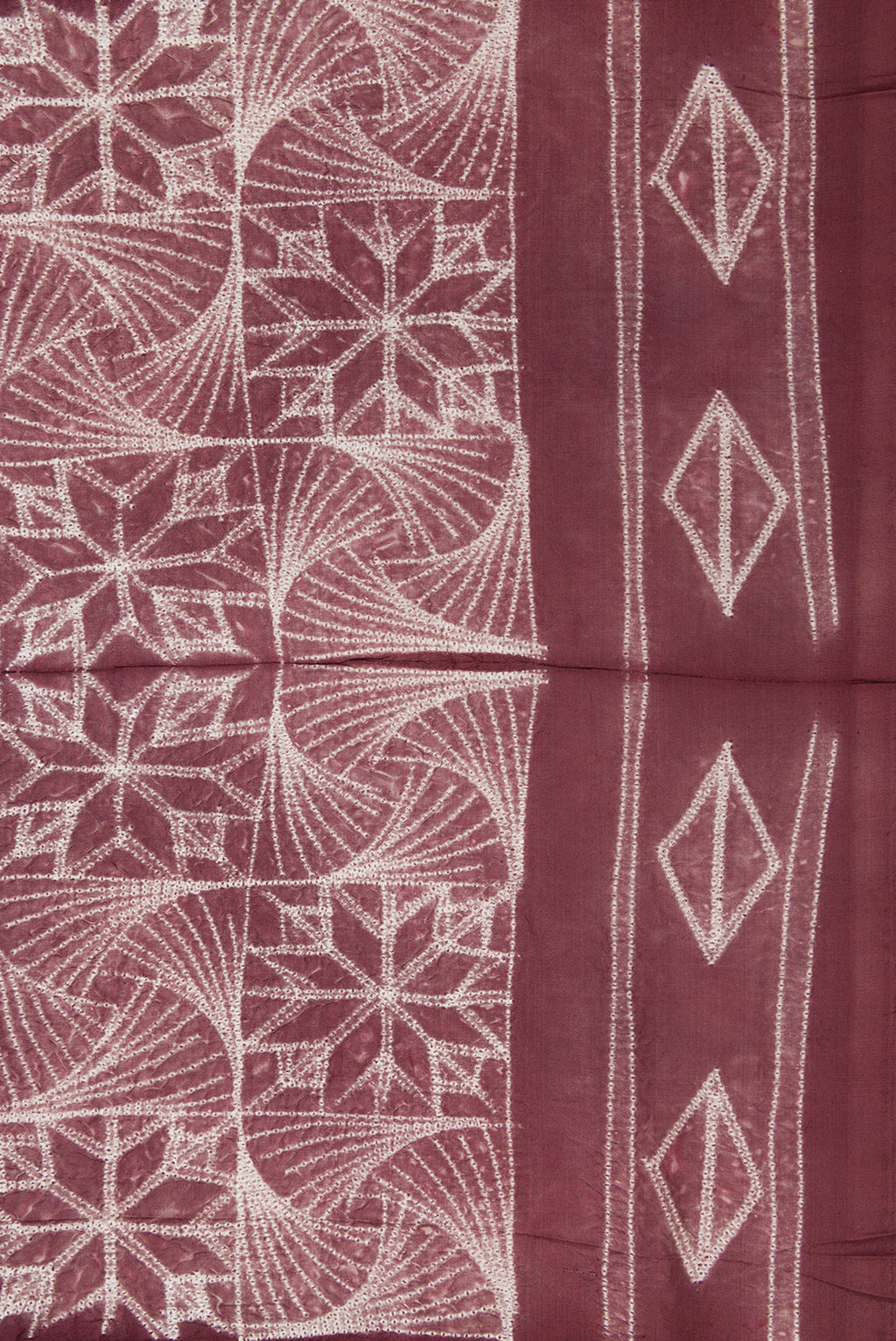 Border image of Brown Dual Tone Tussar Silk Saree with Printed design on the body and Printed Border. 