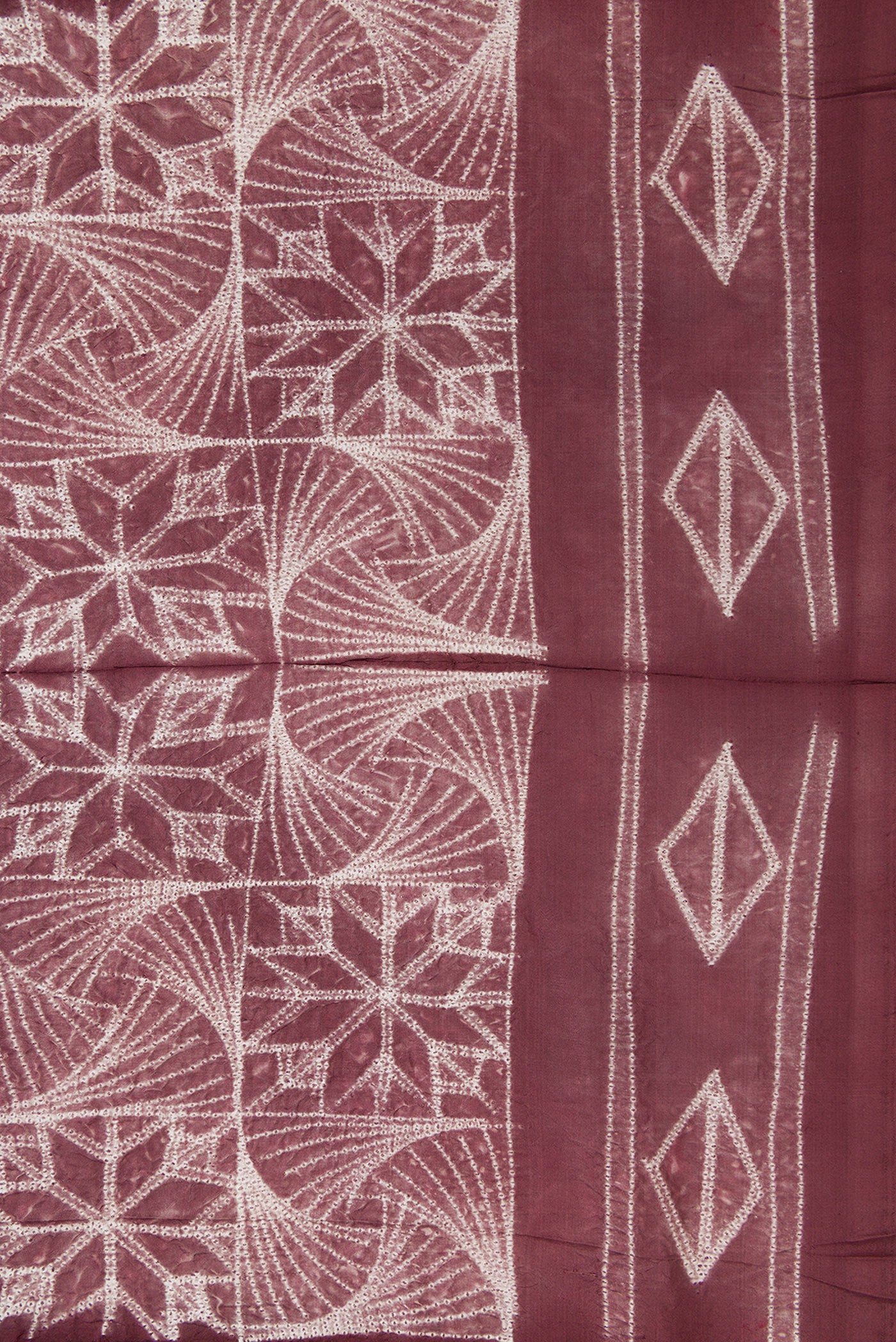 Border image of Brown Dual Tone Tussar Silk Saree with Printed design on the body and Printed Border. 