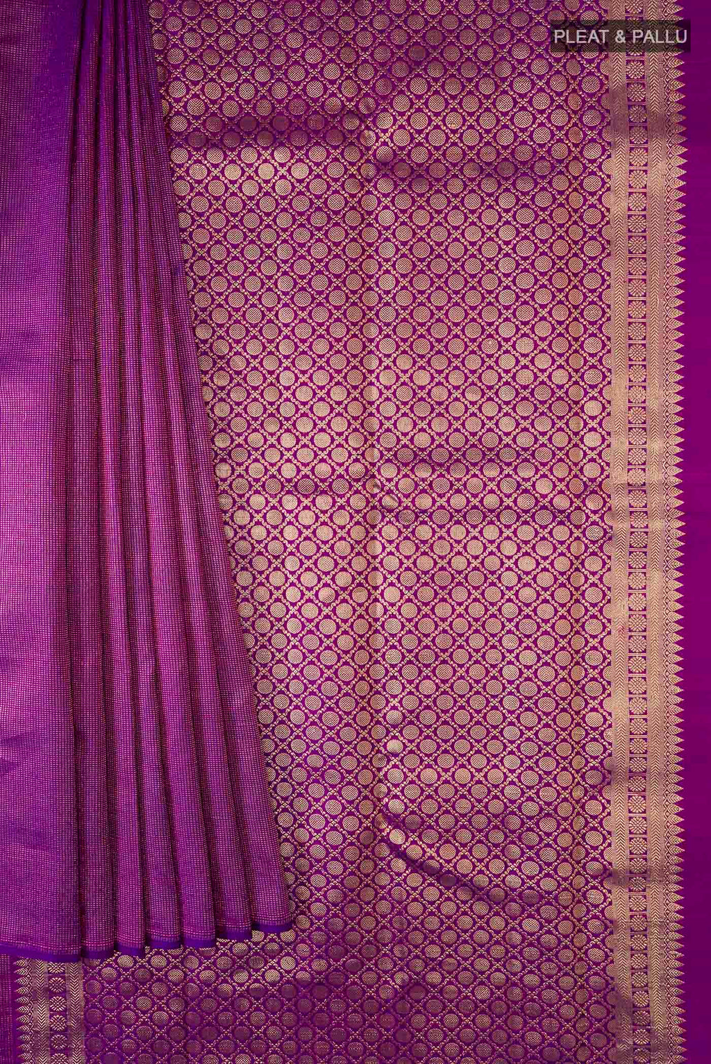 pleats pallu