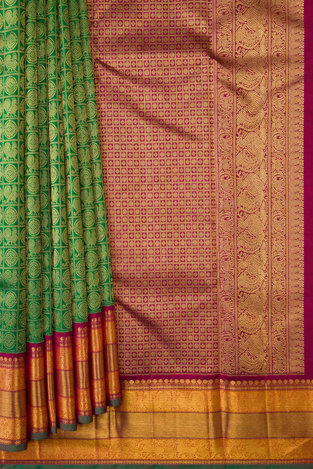 pleats pallu