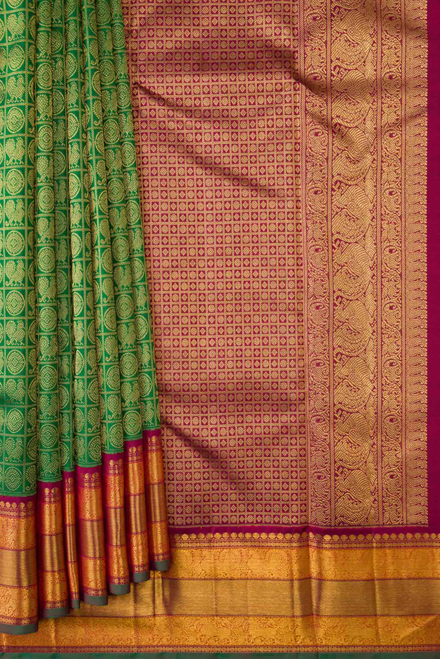 pleats pallu