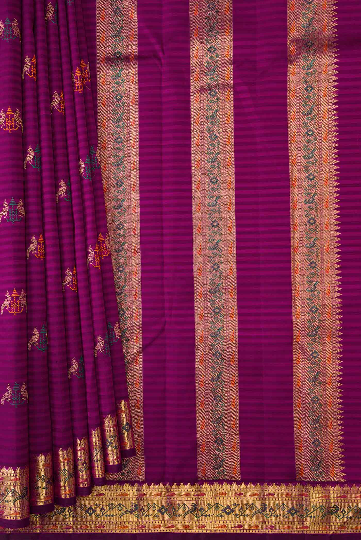 pleats pallu