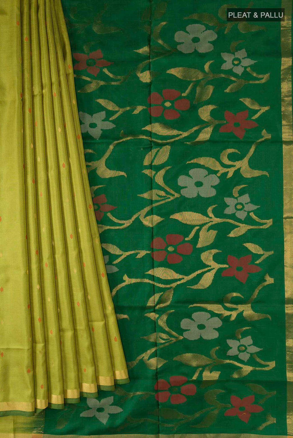 pleats pallu