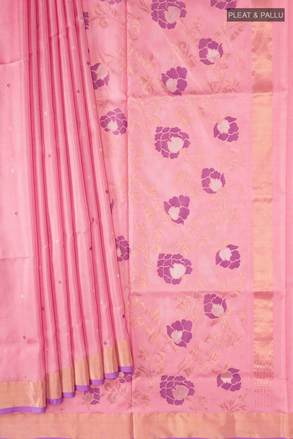 pleats pallu