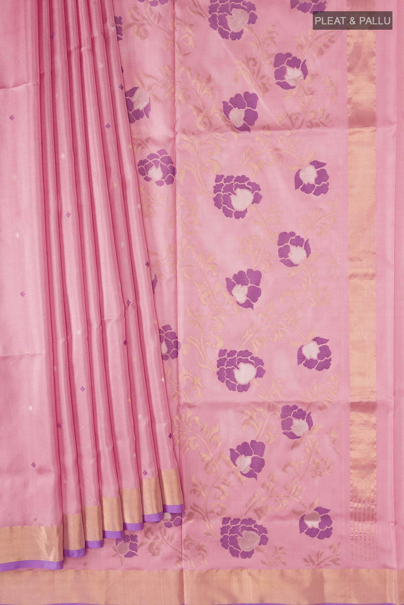 pleats pallu