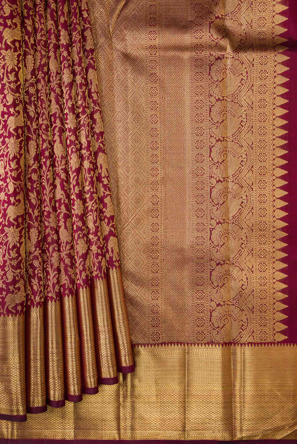 pleats pallu